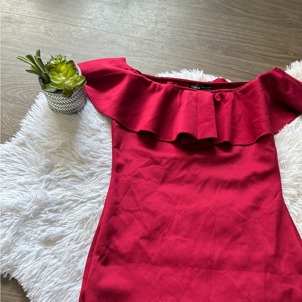 SHEIN Off-Shoulder Ruffled Dress ❣️ - Picture 5 of 10